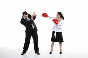 Husband and Wife Boxing