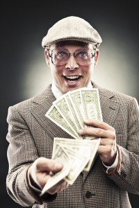 Man of Dubious Character Offering Money